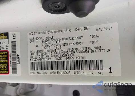 2017 Toyota Tacoma Trd Sport z USA, uszkodzony, nr VIN 5TFCZ5AN6HX091854